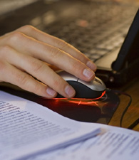 Person working at computer